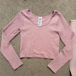 Athleta Girl Cropped Ribbed Top